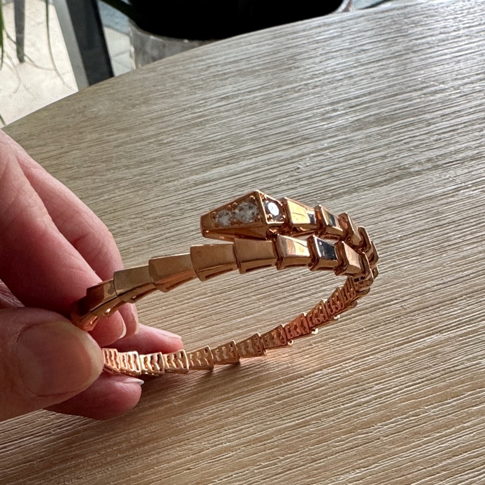 Rose gold unbranded serpant